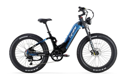 Cyrusher Trax 2.0 Step-Thru Full-Suspension E-Bike - US-TRAX2.0-BL