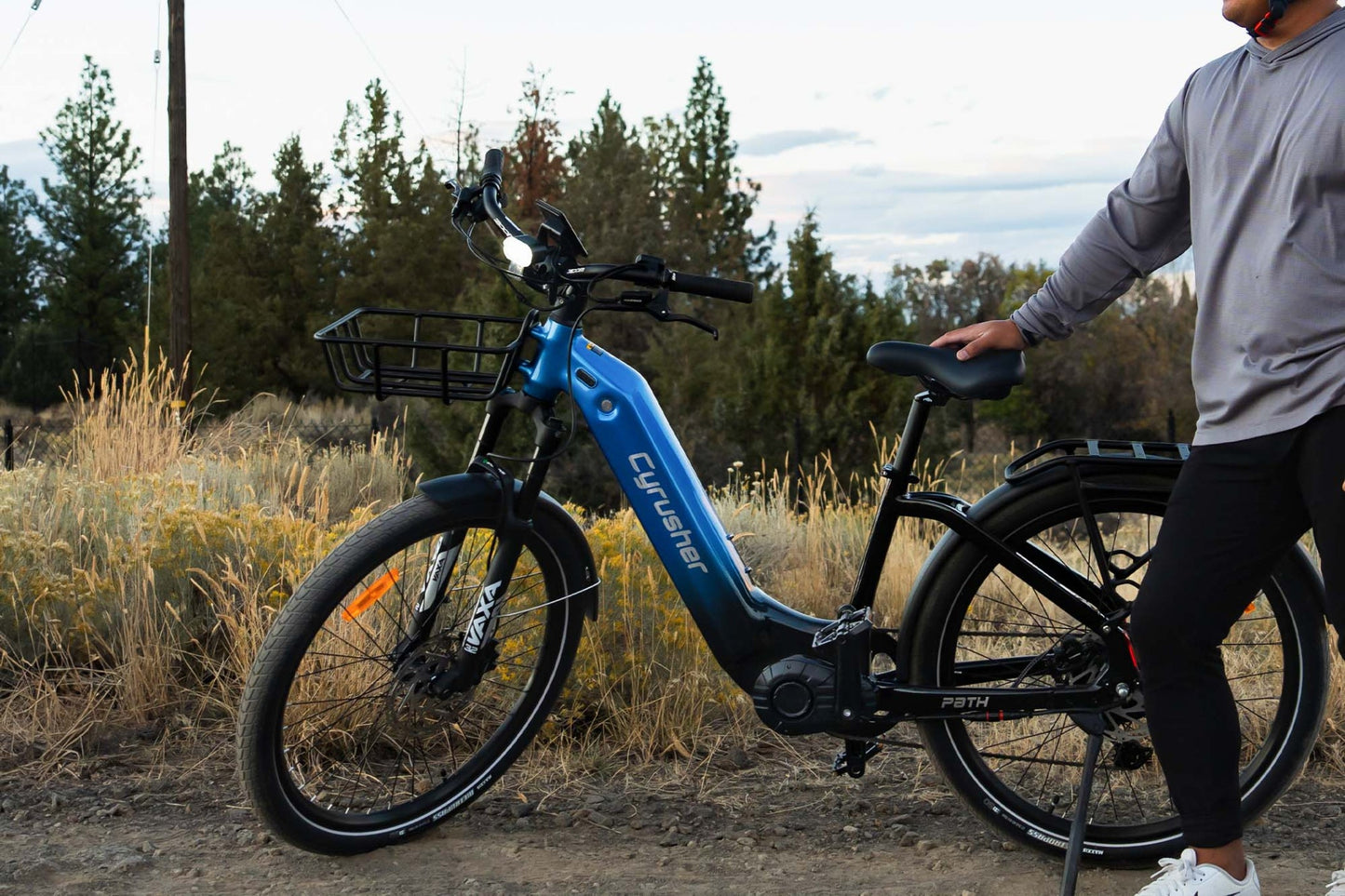 Cyrusher Path E-Bike | 59 Mi Range • 750 W Power • City Comfort - Path-BL-US