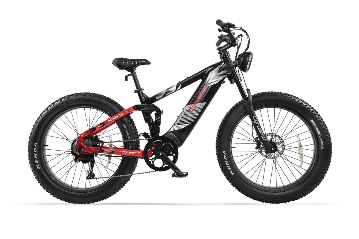 Cyrusher Ranger 2.0 Step-Over Full-Suspension E-Bike - US-RNGR2.0-WH