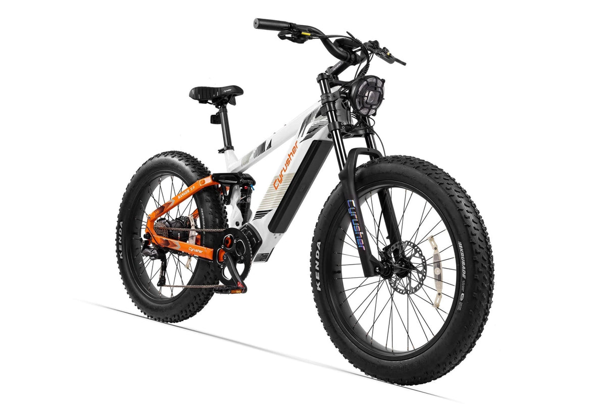 Cyrusher Ranger 2.0 Step-Over Full-Suspension E-Bike - US-RNGR2.0-WH