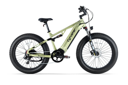 Cyrusher Rover Step-Over Full-Suspension E-Bike - US-ROVER-GREEN