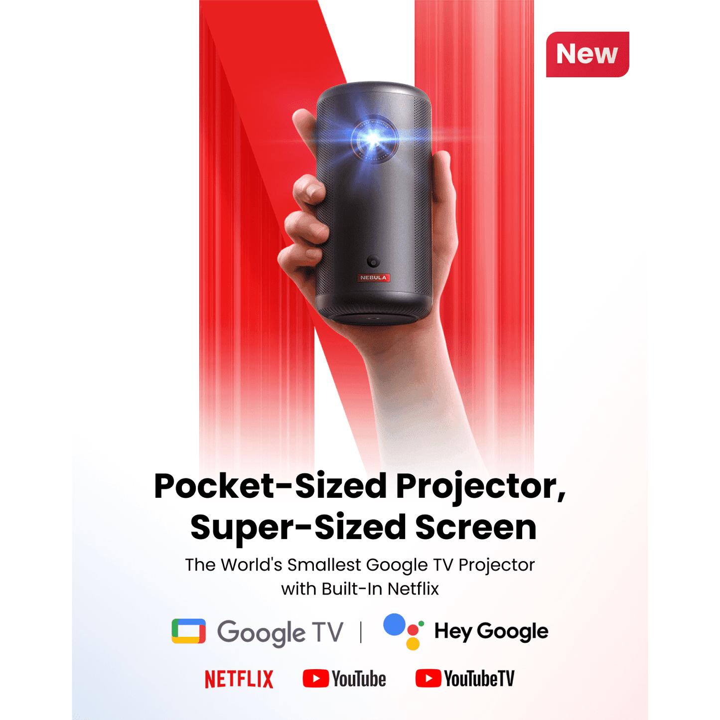 Nebula Capsule 3 New | Mini 1080p Projector for TV D2425111