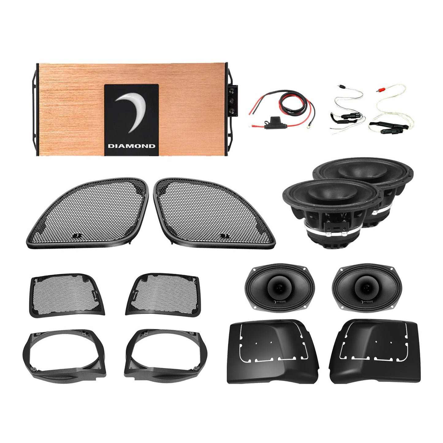 Diamond Audio 14 - 23 Harley Davidson Road Glide 4-Speaker System - DA1423RGSP4