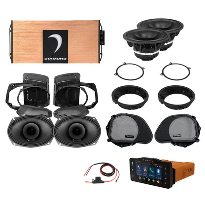 Diamond Audio 98 - 13 Harley Davidson Road Glide 4-Speaker System - DA9813RGSP4R