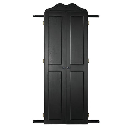 RAM Game Room Dartboard Cabinet Cue Holder - Black DCAB2 BLK