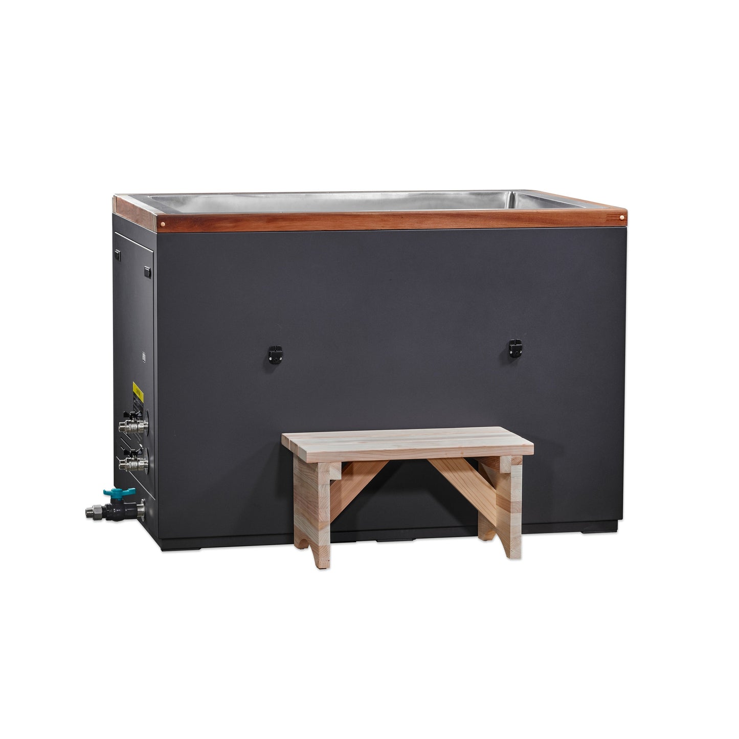 Golden Designs Cold Therapy "CUBOID" 304 Nano-Coated Stainless Steel Cold Plunge  - DCT-S-055-NS-34