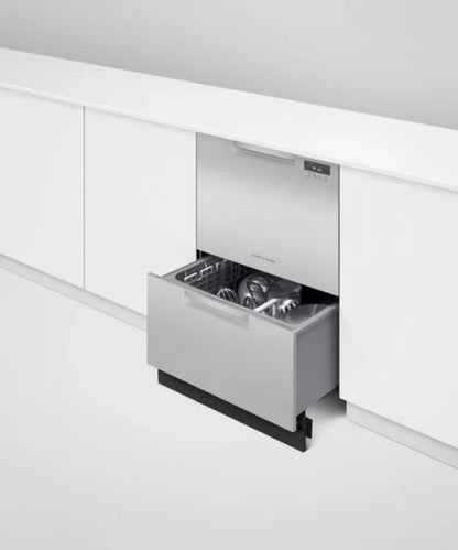 Fisher Paykel Series 7, Contemporary Tall Double DishDrawer Dishwasher Stainless Steel - DD24DCTX9N