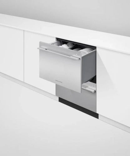 Fisher Paykel Series 9, Contemporary Tall Double DishDrawer Dishwasher Stainless Steel - DD24DDFTX9N