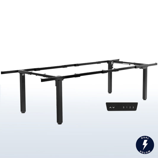 VIVO Electric 4-Leg Dual Motor Desk Frame - DESK-E-400B