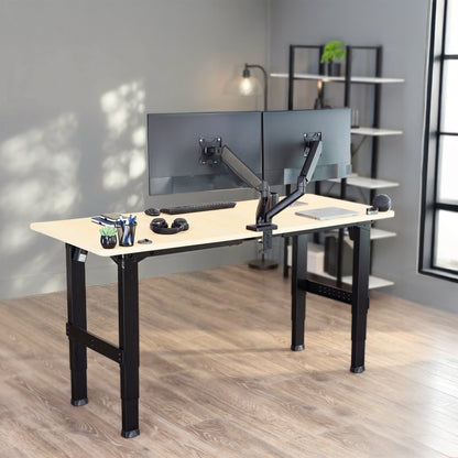 VIVO Premium Electric 4-Leg Dual Motor Frame - DESK-E-P4B