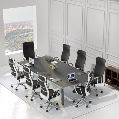 VIVO 40 Series - 95" x 55" Dual Motor 4-Leg Conference Table with Square Corner Top - DESK-KIT-404B