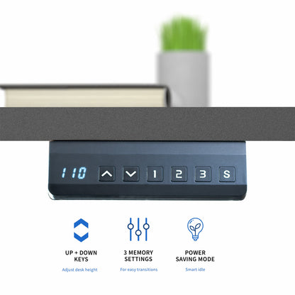 VIVO E2 Series - 71" x 30" Dual Motor Electric - DESK-KIT-E2B71B