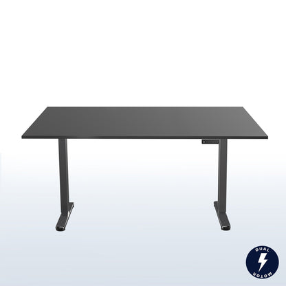 VIVO E2 Series - 71" x 30" Dual Motor Electric with Square Corner Top - DESK-KIT-E2B71S-B