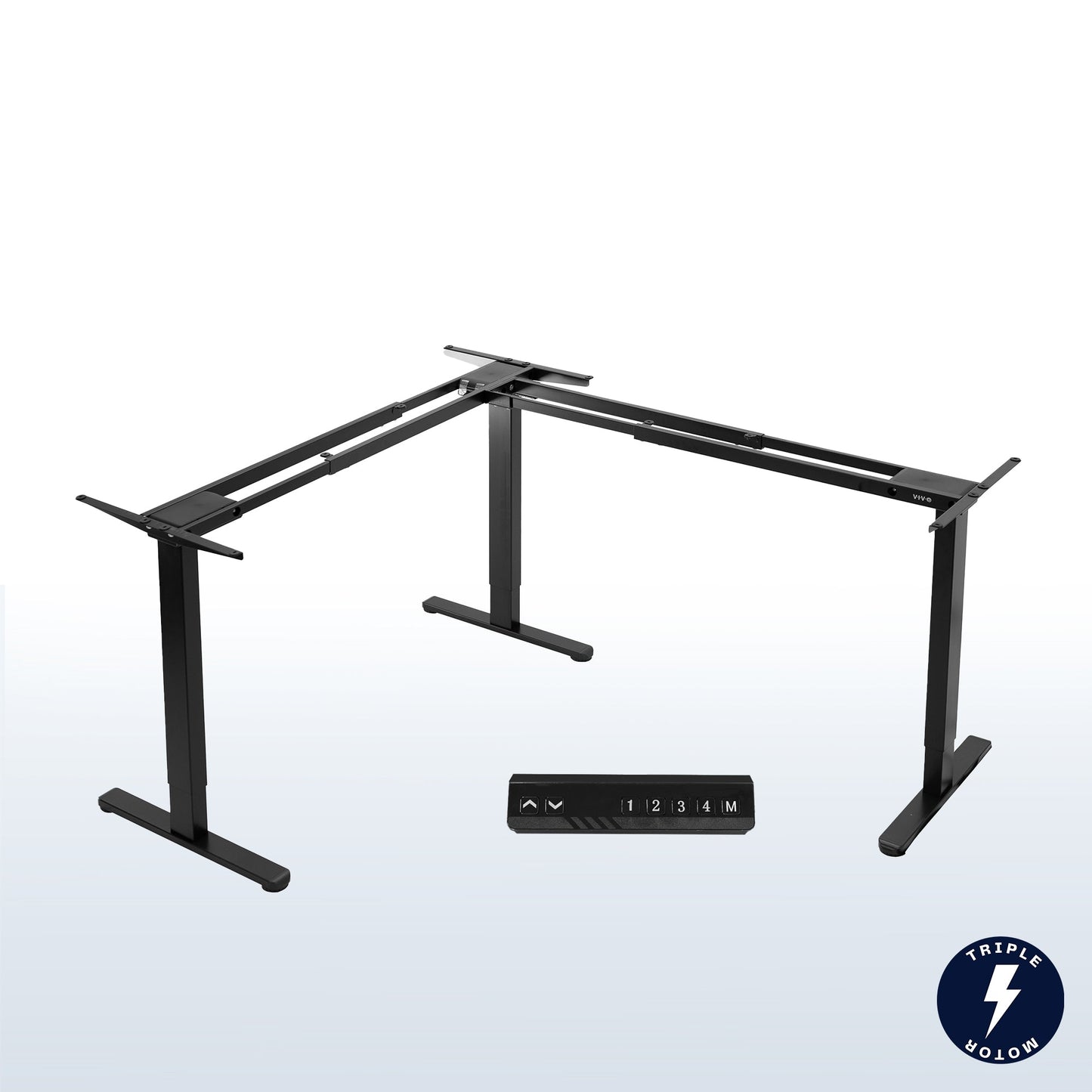 VIVO Electric Multi Motor Corner Frame with Memory Controller - DESK-V123EB