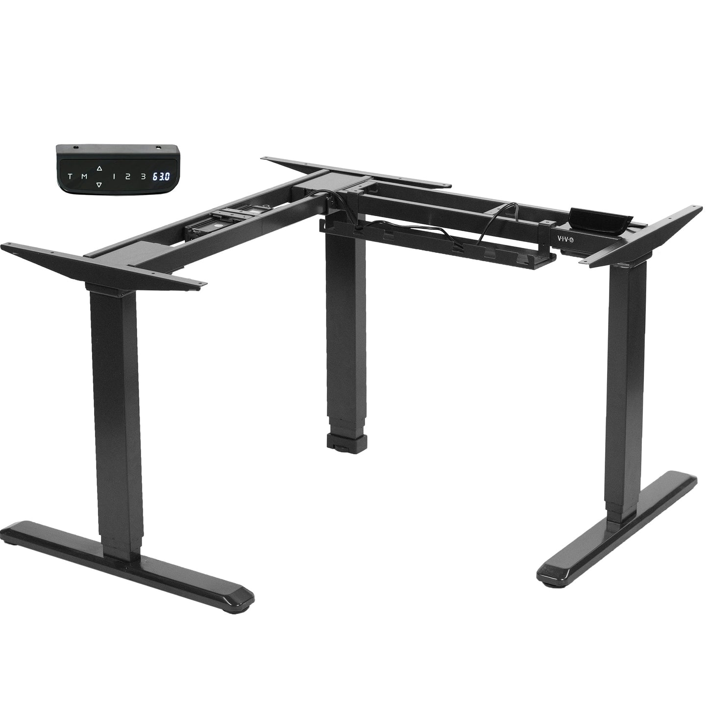 VIVO Electric Multi Motor Corner  Frame with Touch Screen Memory Controller - DESK-V133E