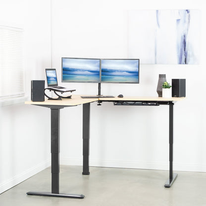 VIVO Electric Multi Motor Corner  Frame with Touch Screen Memory Controller - DESK-V133E
