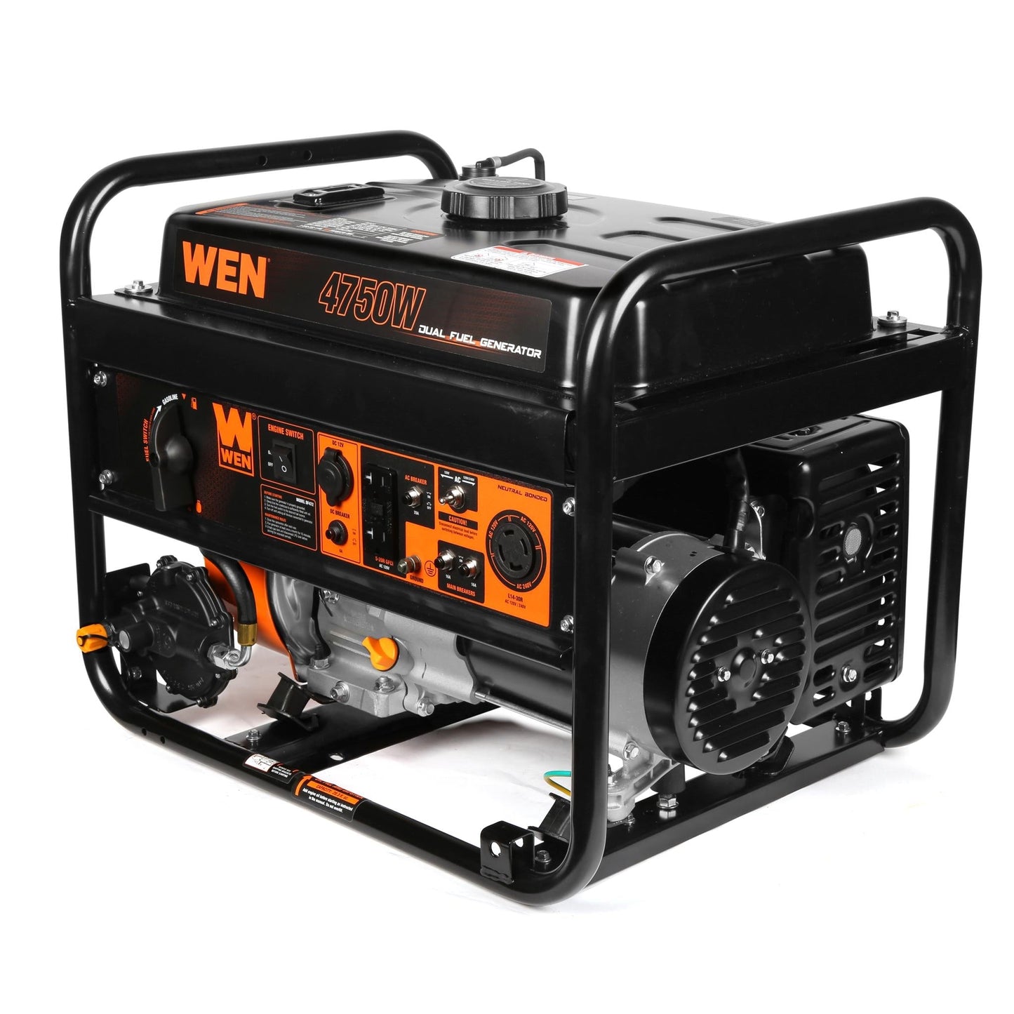 WEN DF472 4,750-Watt 120V/240V Dual Fuel Portable Generator - DF472