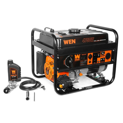 WEN DF472 4,750-Watt 120V/240V Dual Fuel Portable Generator - DF472