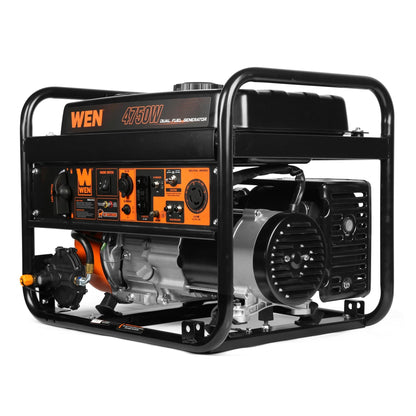 WEN DF472X 4,750-Watt 120V/240V Dual Fuel Portable Generator with CO Watchdog - DF472X