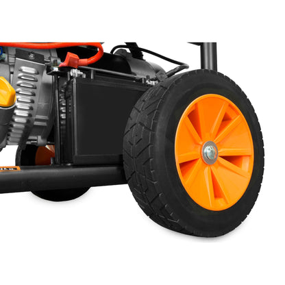 WEN DF475T 4,750-Watt 120V/240V Dual Fuel Portable Generator with Wheel Kit and Electric Start