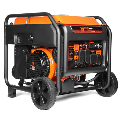WEN DF875iX 8750-Watt RV and Transfer-Switch-Ready 120V/240V Dual Fuel Open Frame Inverter Generator with Remote Electric Start and CO Shutdown Sensor -DF875iX