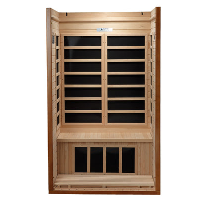 Golden Designs "Barcelona Elite" 1-2 Person Ultra Low EMF Far IR Sauna - DYN-6106-01 Elite