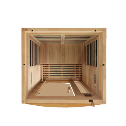 Golden Designs "Barcelona Elite" 1-2 Person Ultra Low EMF Far IR Sauna - DYN-6106-01 Elite
