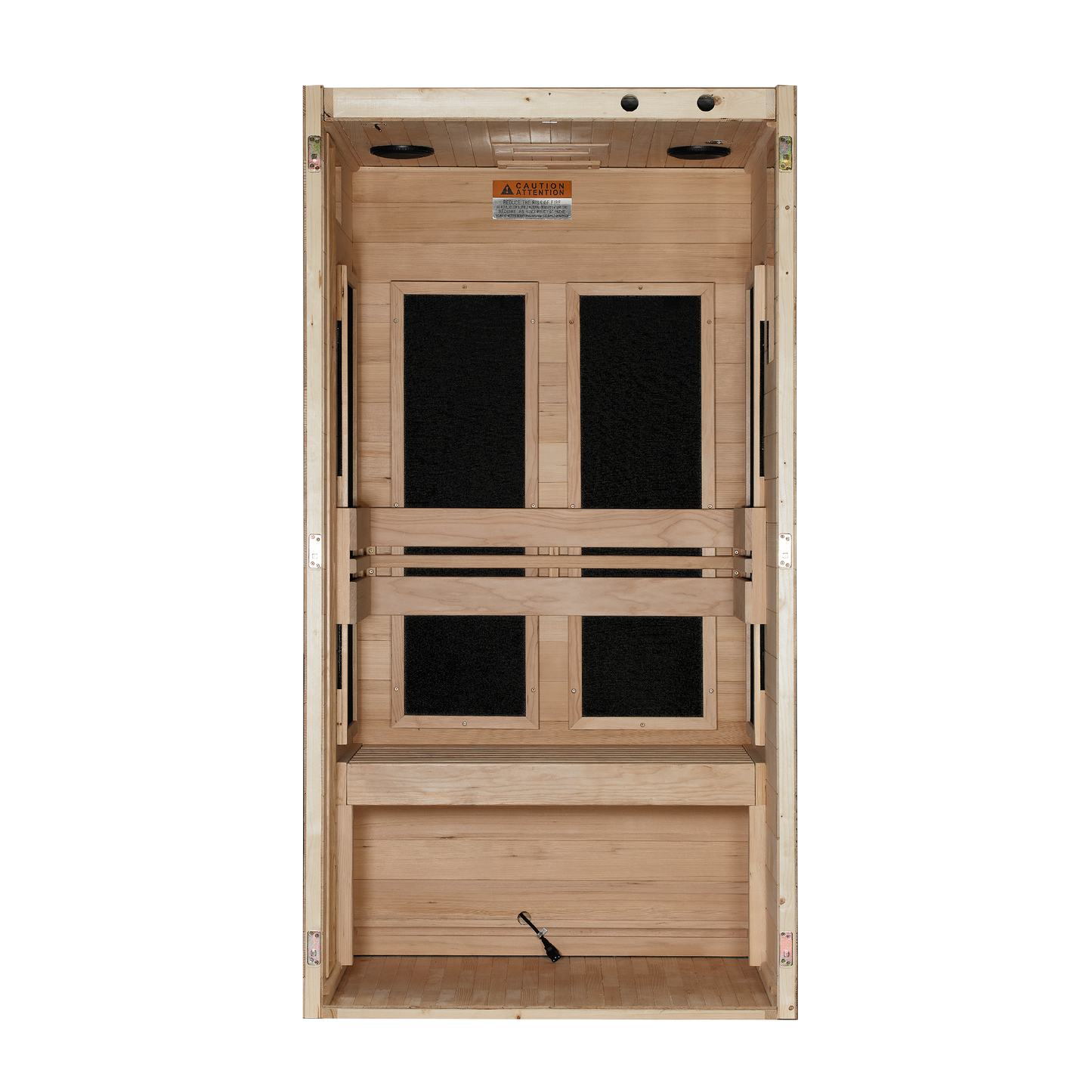 Golden Designs "Veneto" 1-2 Person Low EMF FAR IR Sauna  - DYN-6115-05