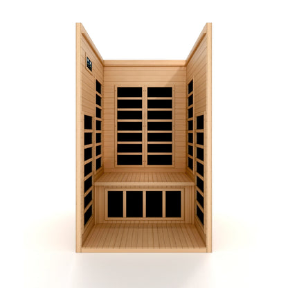 Golden Designs "Gracia" 1-2 Person Low EMF FAR IR Sauna - DYN-6119-01