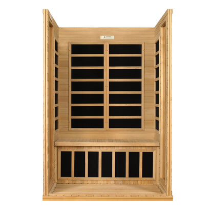 Golden Designs "Versailles" 2 Person Low EMF Far IR Sauna - DYN-6202-03c