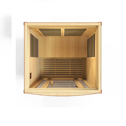Golden Designs "San Marino" 2 Person Low EMF - Far Infrared Sauna  - DYN-6206-01