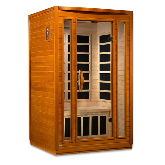 Golden Designs "San Marino Elite" 2 Person Ultra Low EMF Far IR Sauna  - DYN-6206-01 Elite