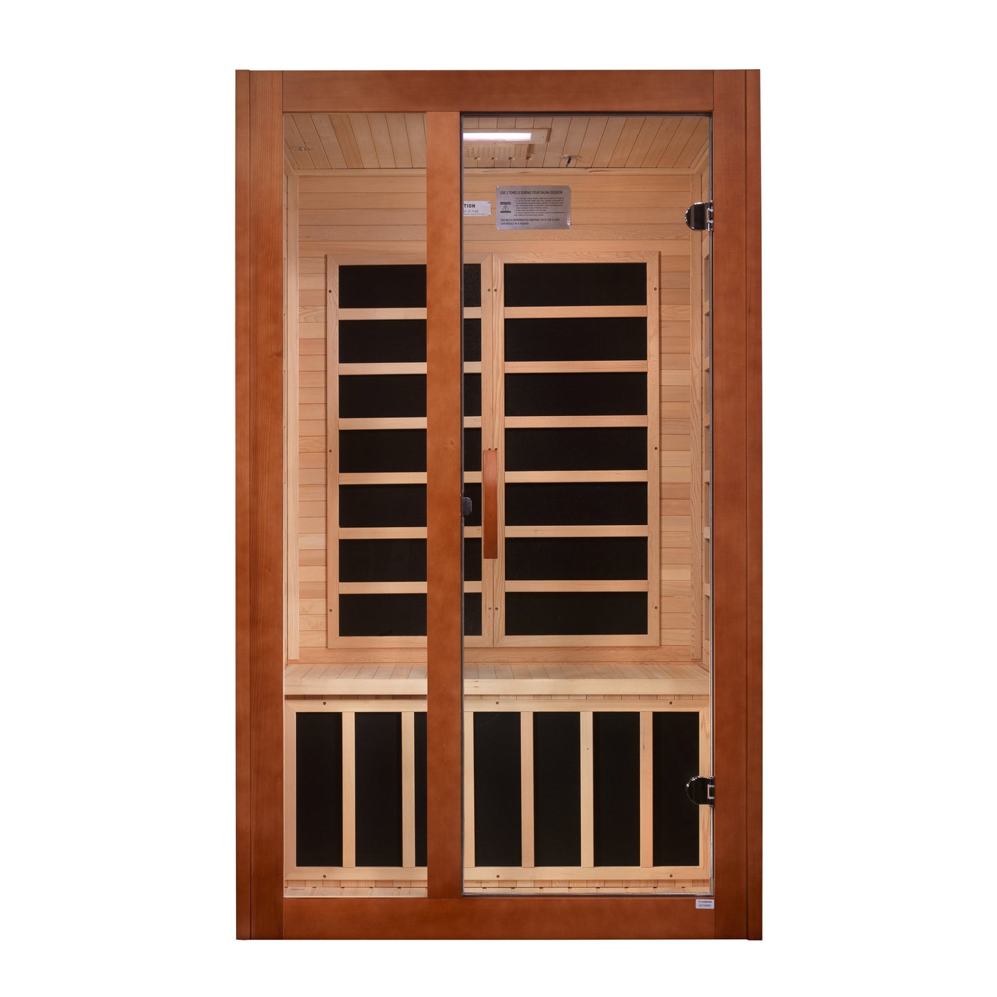 Golden Designs "Santiago" 2 Person Ultra Low EMF FAR IR Sauna -, DYN-6209-02 Elite