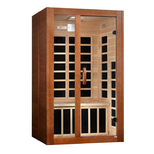 Golden Designs "Santiago" 2 Person Ultra Low EMF FAR IR Sauna -, DYN-6209-02 Elite