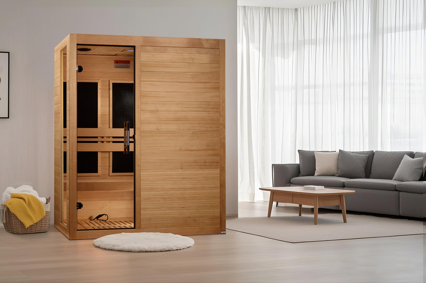 Golden Designs 3 Person Low EMF FAR IR Sauna - DYN-6315-05