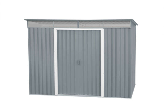 Duramax 8x6 Metal Shed Pent Roof w/ Skylight 20552