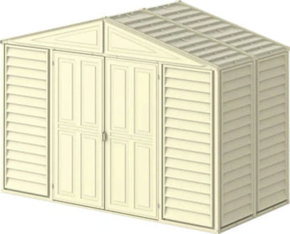 Duramax 10.5x5 WoodBridge Vinyl Shed w/ Foundation 00283