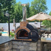 Dymús Traditional Wood Fired Brick Pizza Oven Black - Lifestyle