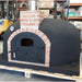 Dymús Traditional Wood Fired Brick Pizza Oven in Black