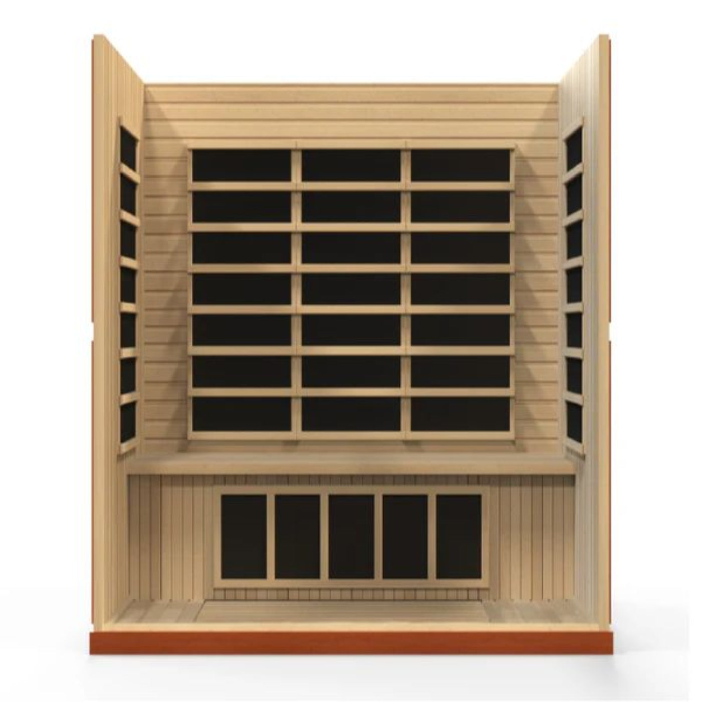 Dynamic Saunas Bergamo 4 Person Low EMF FAR Infrared Sauna (DYN-6440-01) - DYN-6440-01