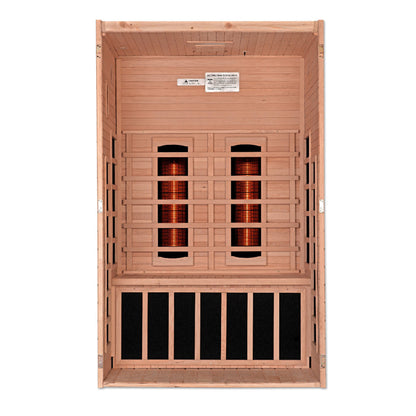 Dynamic Santiago 2-Person Full Spectrum Near Zero EMF FAR Infrared Sauna - DYN-6209-03 FS