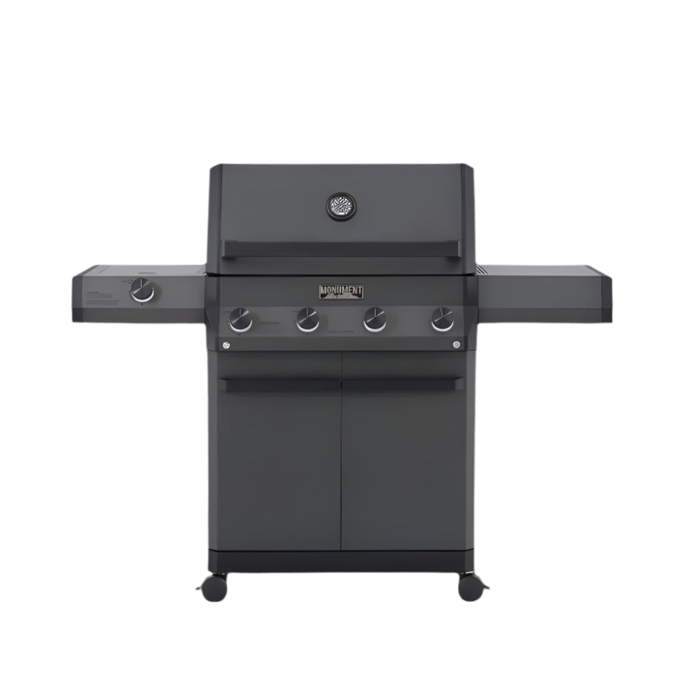 Monument Grills Eminence 425 Series | 4 Burner Fortified Propane Gas Grill in Silky Matte Black - E425