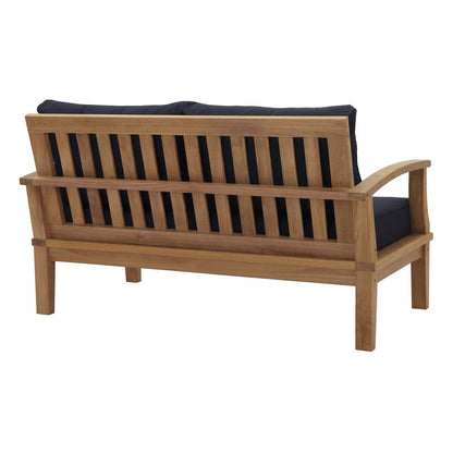Modway Furniture Marina 4 Piece Outdoor Patio Teak Set by Modway – EEI-1469-NAT-GRY-SET