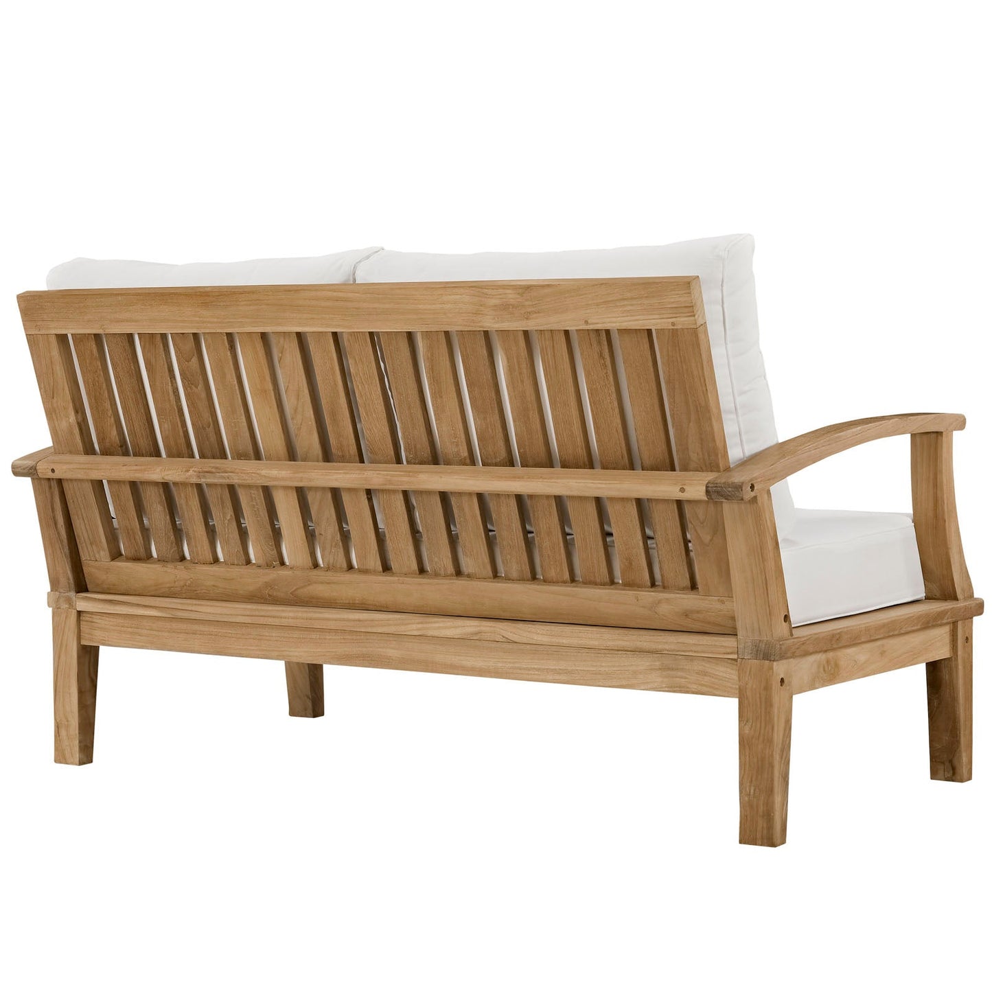 Modway Furniture Marina 4 Piece Outdoor Patio Teak Set by Modway – EEI-1469-NAT-GRY-SET