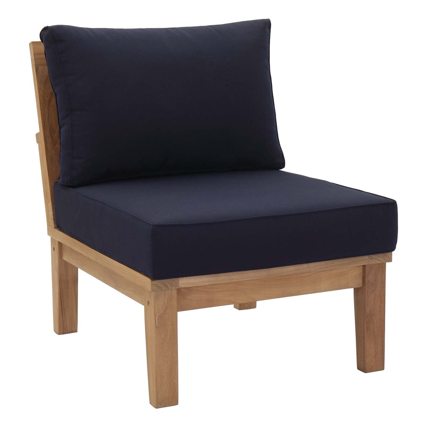 Modway Furniture Marina 5 Piece Outdoor Patio Teak Set by Modway – EEI-1477-NAT-GRY-SET