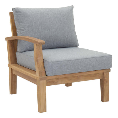 Modway Furniture Marina 7 Piece Outdoor Patio Teak Set by Modway – EEI-1481-NAT-GRY-SET