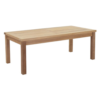Modway Furniture Marina 7 Piece Outdoor Patio Teak Set by Modway – EEI-1481-NAT-GRY-SET