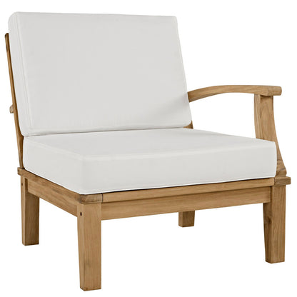 Modway Furniture Marina 7 Piece Outdoor Patio Teak Set by Modway – EEI-1481-NAT-GRY-SET
