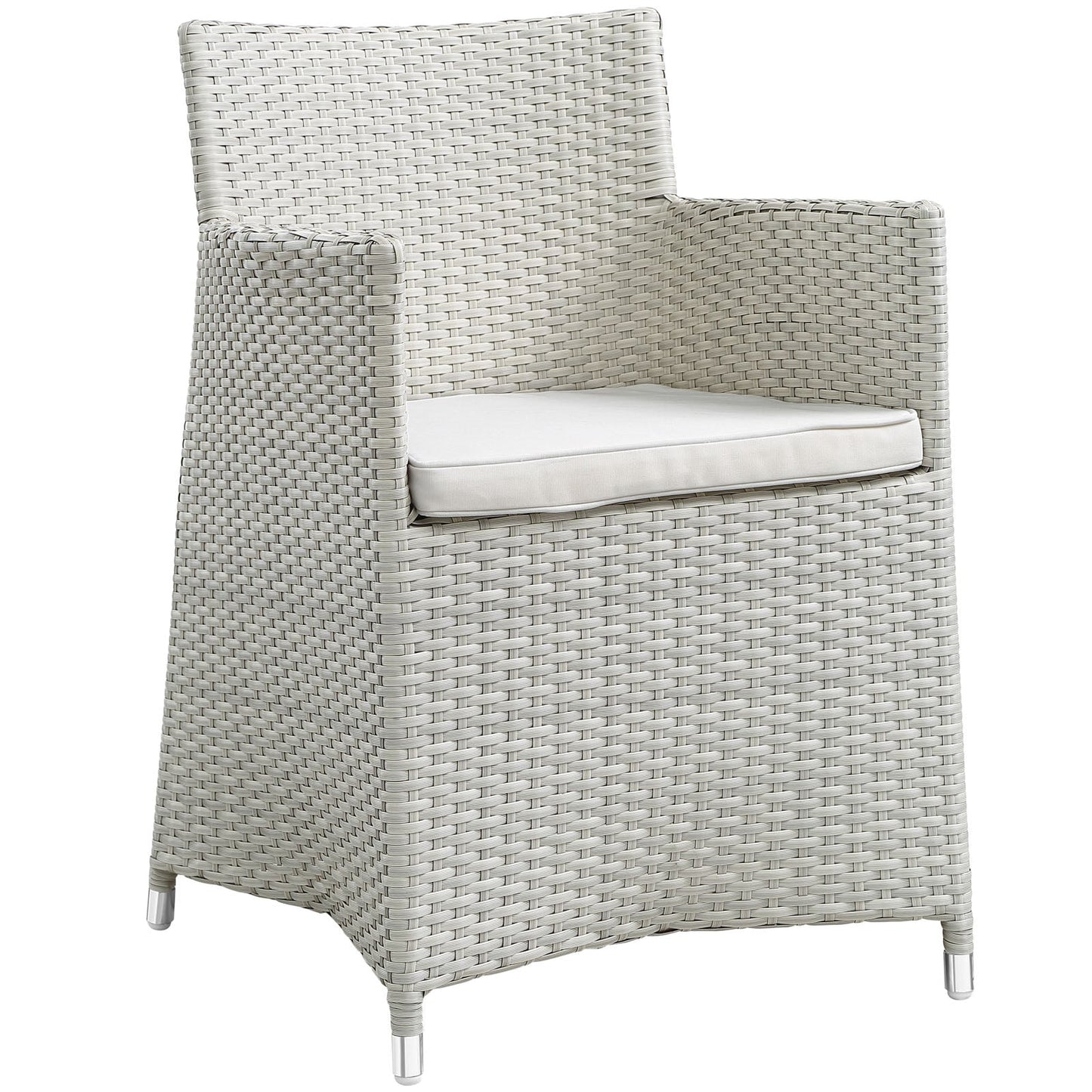 Modway Furniture Junction 7 Piece Outdoor Patio Dining Set by Modway - EEI-1750-BRN-WHI-SET