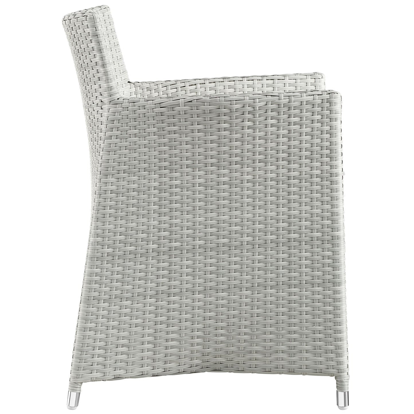 Modway Furniture Junction 7 Piece Outdoor Patio Dining Set by Modway - EEI-1750-BRN-WHI-SET